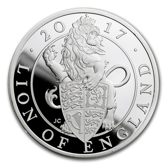 2017 GB Prf 1 oz Silver Queen's Beasts Lion (Box & COA) 2017 GB Prf 1 oz Silver Queen's Beasts Lion (Box & COA)